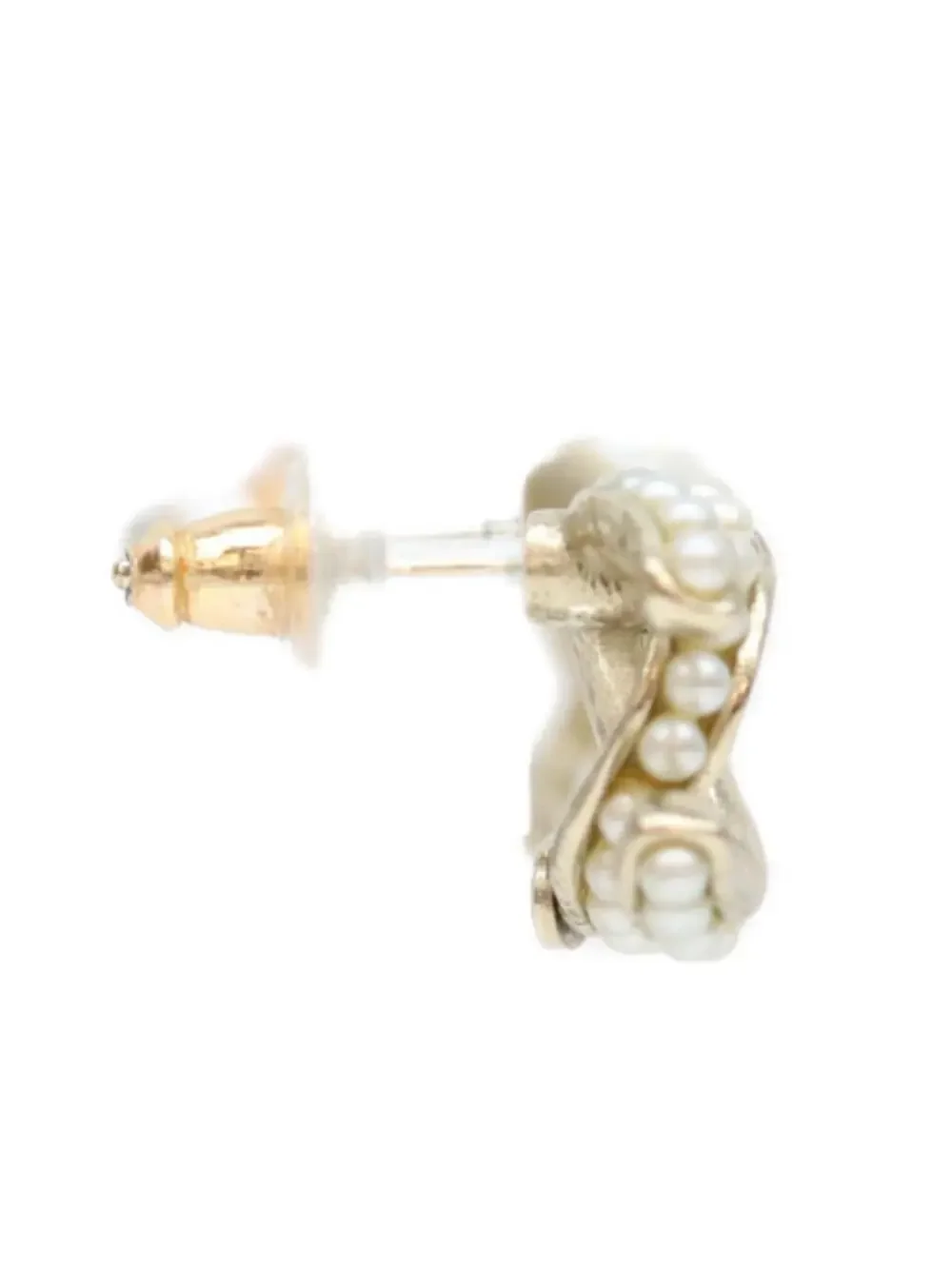 Chanel Cc Logo Earrings Metal Gold-Tone #299615C11B